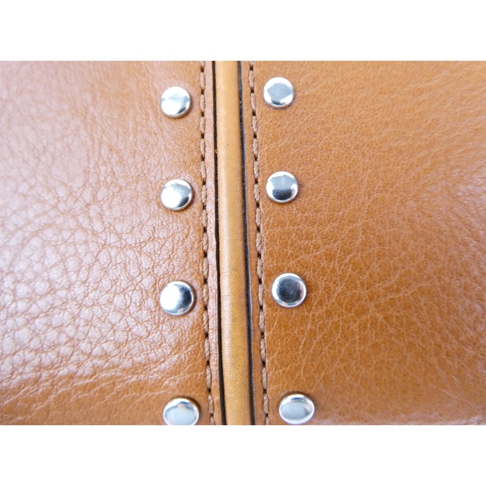 Michael Kors Tan Leather Rivets Bifold Wallet - Picture 14 of 15